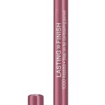 Rimmel Lasting Finish, 1000 Kisses lip liner with a mauve shimmer. It resists transferring and smudging. One of the best lip liner to stop feathering