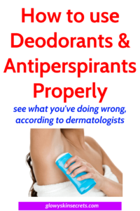learn how to use deodorants and antiperspirants properly, how to stop sweating under your arms, how to prevent smelly armpits