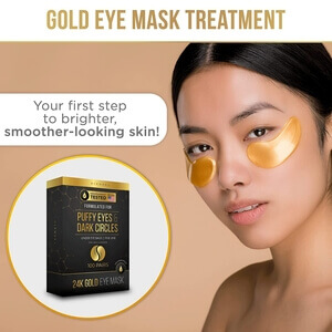 Wondering how to get rid of eyebags with makeup - DERMORA 24K Gold Eye Mask– 50 Pairs - Puffy Eyes and Dark Circles Treatments – Look Less Tired and Reduce Wrinkles and Fine Lines Undereye, Revitalize, and Refresh Your Skin