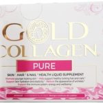 GOLD COLLAGEN Pure | The Original #1 Liquid Collagen for Women & Men | Marine Collagen Peptides Drink with Hyaluronic Acid | 11 Active Ingredients, Patented Nutriglow Complex for Skin, Hair, and Nails