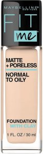 The Maybelline Fit Me Matte + Poreless Liquid Foundation Makeup, Ivory, 1 fl; oz; Oil-Free Foundation