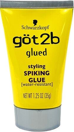 The Got2b Glued Styling Spiking Glue. One of the best hair gels to use on your eyebrows when you don't want to use soap