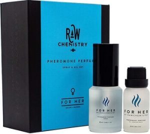 The RawChemistry Pheromone Perfume Gift Set, for Her [Attract Men] - Elegance, Extra Strength Human Pheromone Formula 1 Fl. Oz
